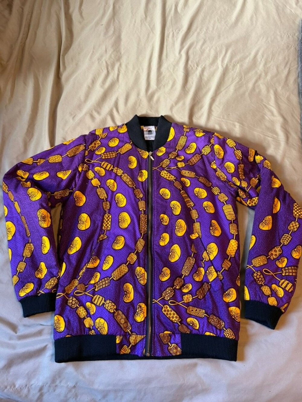 Vibrant Man's Bomber Jacket
